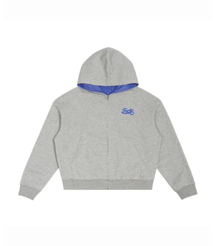 Blocka Plaid Zip up Grey