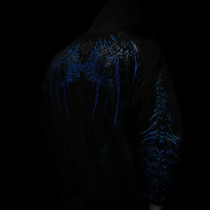 Breathedivinity Dragon Soul Oversized Pullover Hoodie Moonlight Blue 1.webp