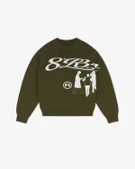 EMBLEM KNIT BROWN